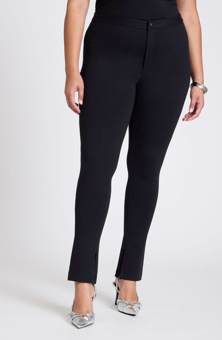 ELOQUII Zip Hem Skinny Fit Pants, Main, color, 