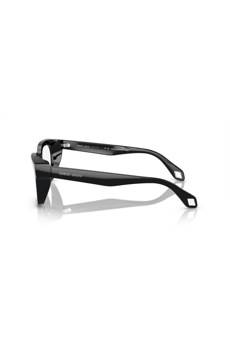 Giorgio Armani 52mm Rectangle optical glasses, Alternate, color, Black