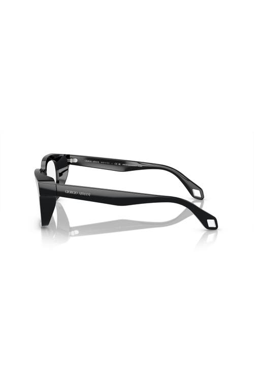 Giorgio Armani 52mm Rectangle Optical Glasses In Black