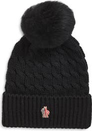 Moncler Grenoble Wool Pom Beanie