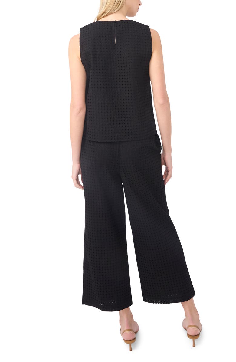 Halogen<sup>®</sup> Eyelet Embroidery Shell, Alternate, color, Rich Black 060