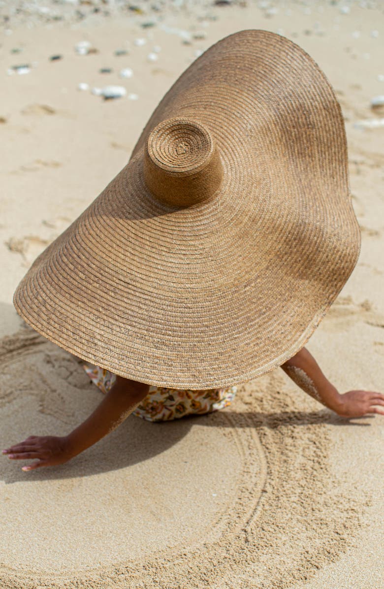 BRUNNA.CO The Solana Oversized Straw Hat, Alternate, color, Beige