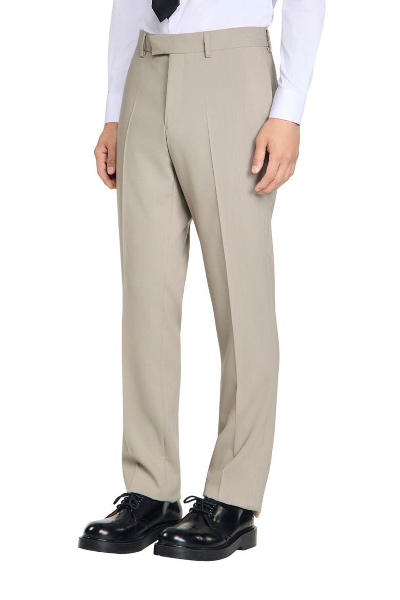 Wool suit trousers, Main, color, Aluminum