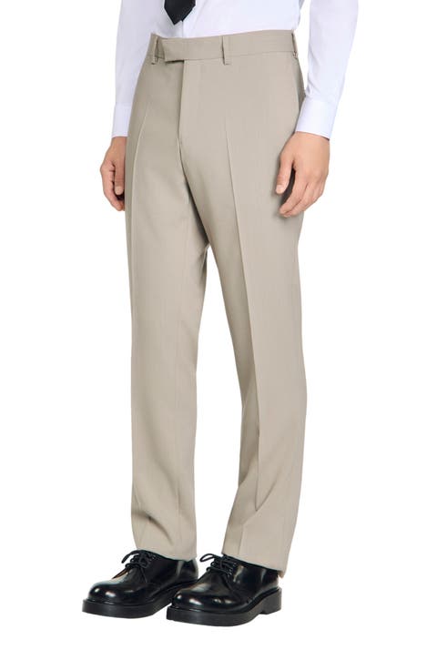 Wool suit trousers