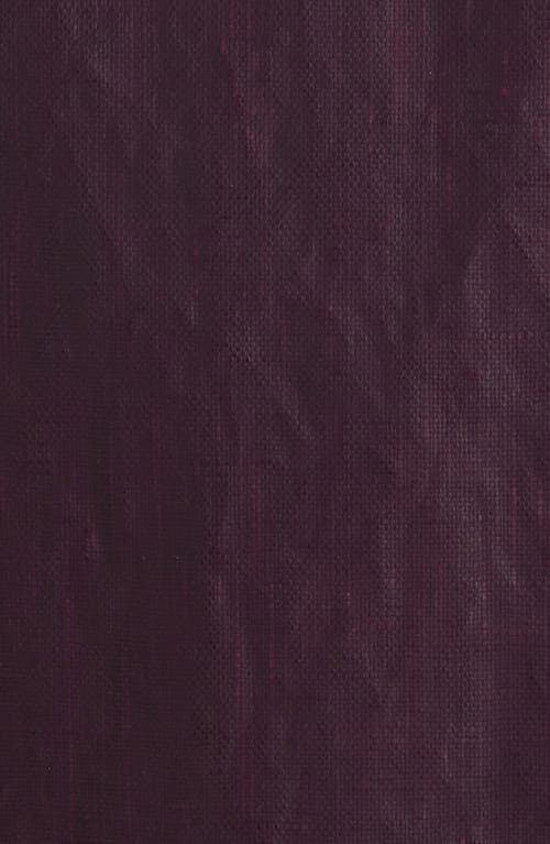 Dries Van Noten Coated Linen Coat In Purple