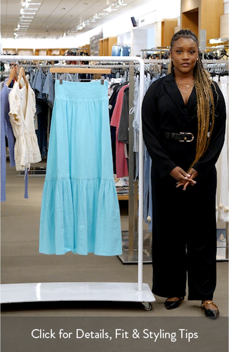 In the Palms Tiered Cotton Maxi Skirt, sales video thumbnail