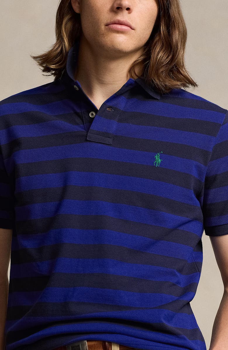Polo Ralph Lauren Stripe Cotton Piqué Polo, Alternate, color, 
