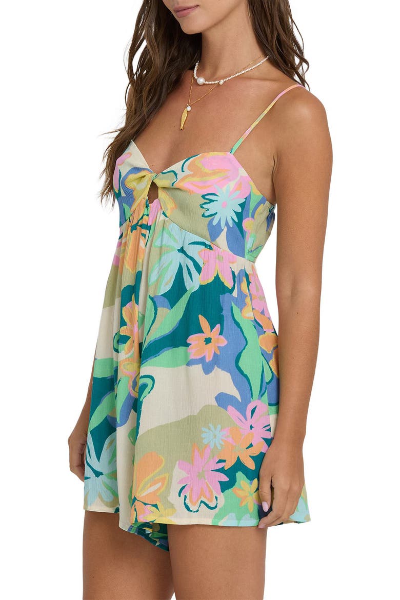 In a Twist Floral Romper, Alternate, color, BLUE MULTI