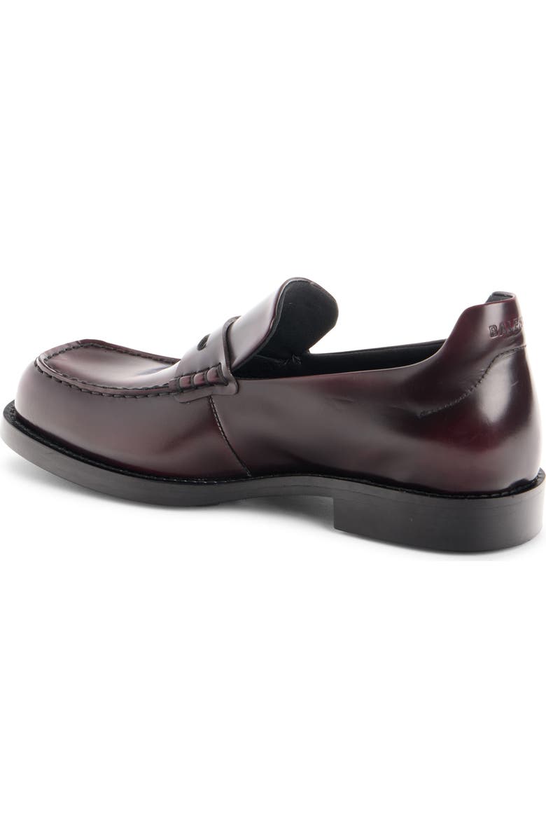 Balenciaga B Logo Comfy Loafer, Alternate, color, Burgundy Lacquer