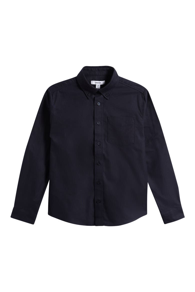 Kids' Greenwich Button-Down Shirt, Main, color, NAVY