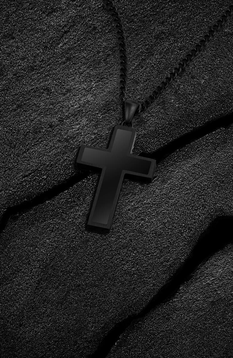 Vincero Men's Cross Pendant Necklace, Alternate, color,