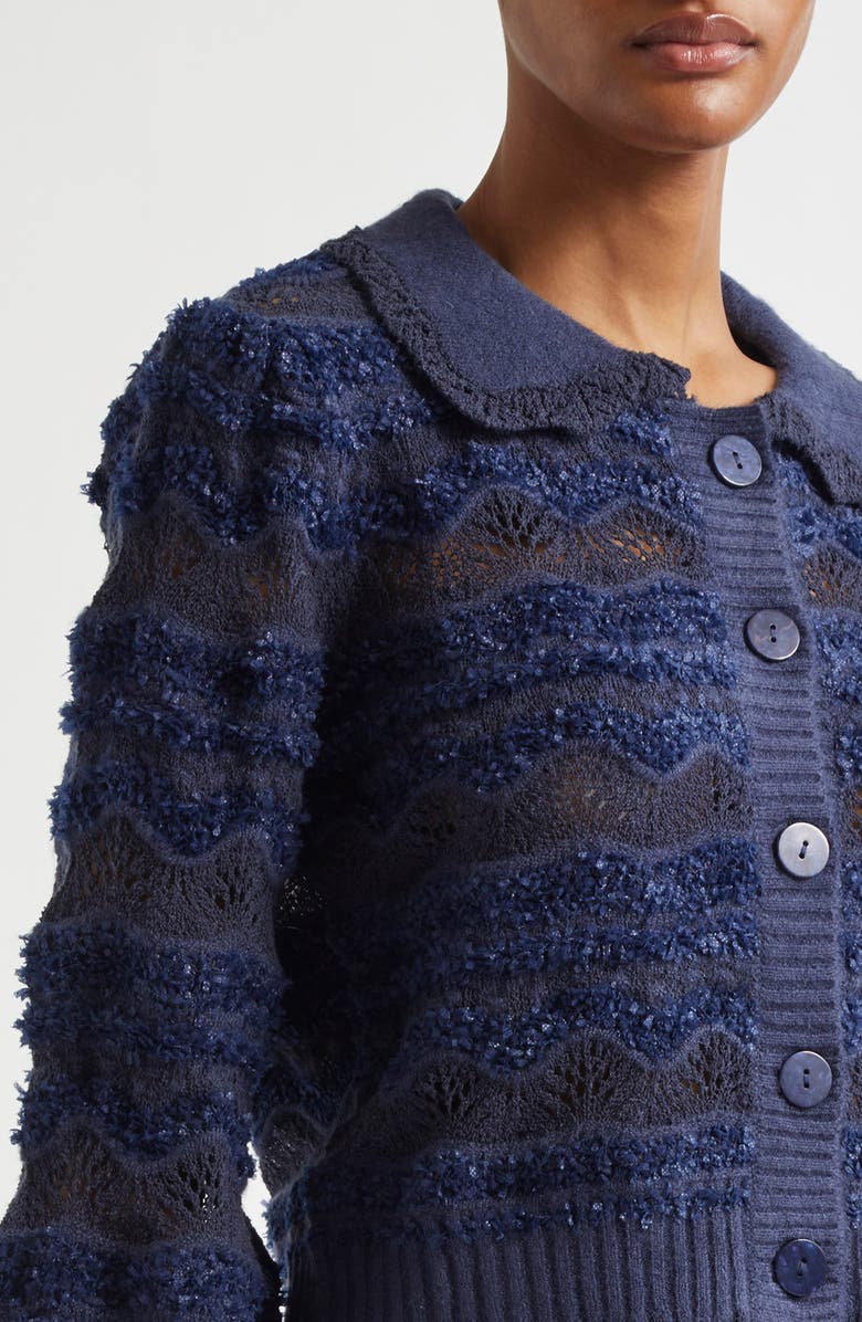 FARM Rio Mixed Stitches Cardigan, Alternate, color, 