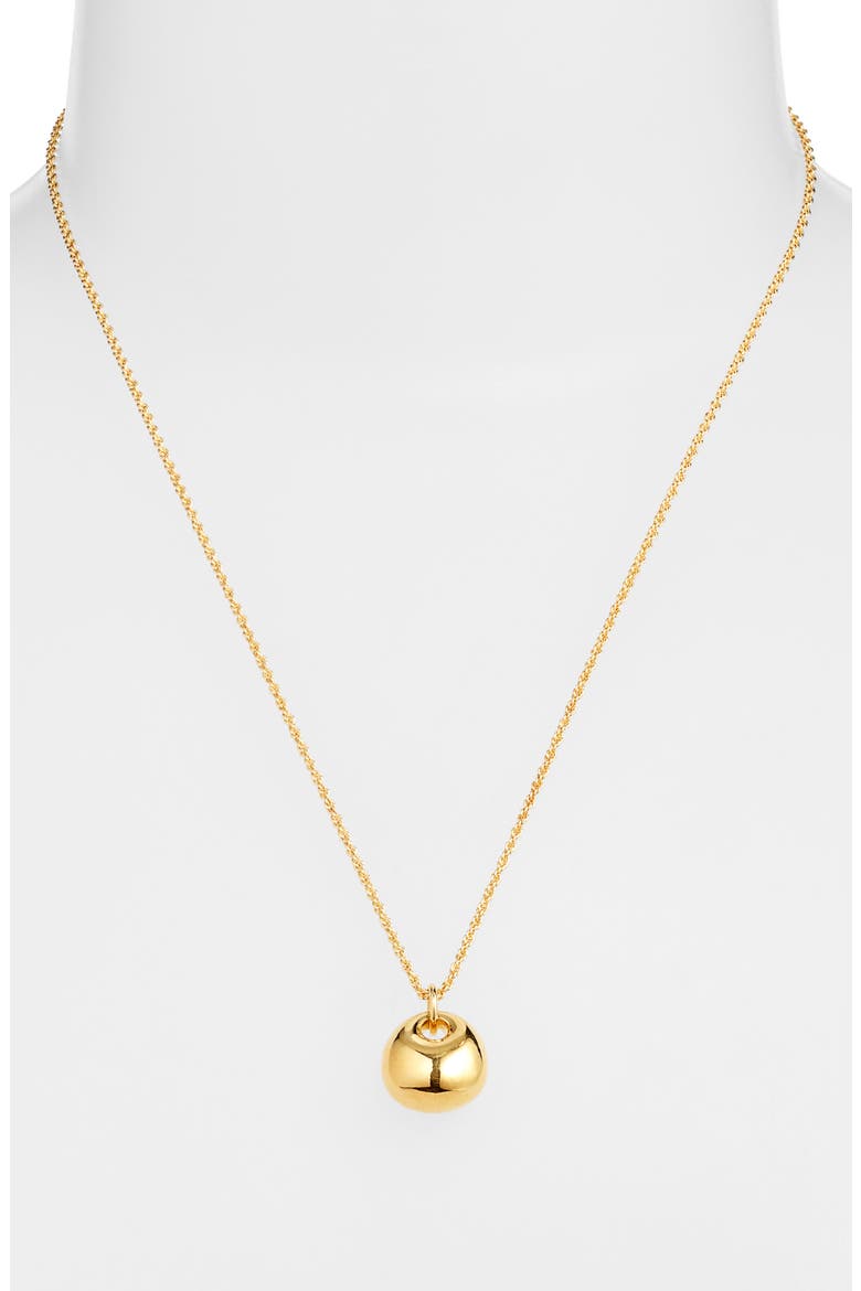 Demi Fine Sculpted Pendant Necklace, Alternate, color, 14K GOLD PLATED