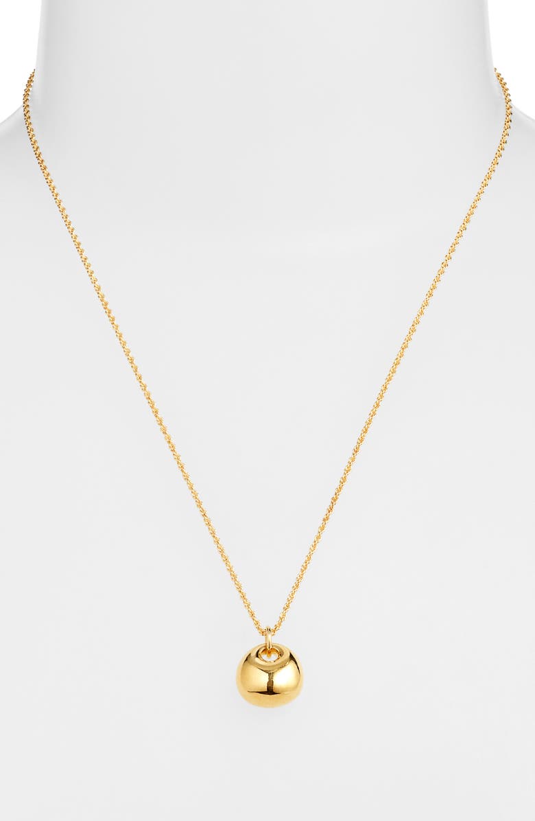 Nordstrom Demi Fine Sculpted Pendant Necklace, Alternate, color, 14K Gold Plated