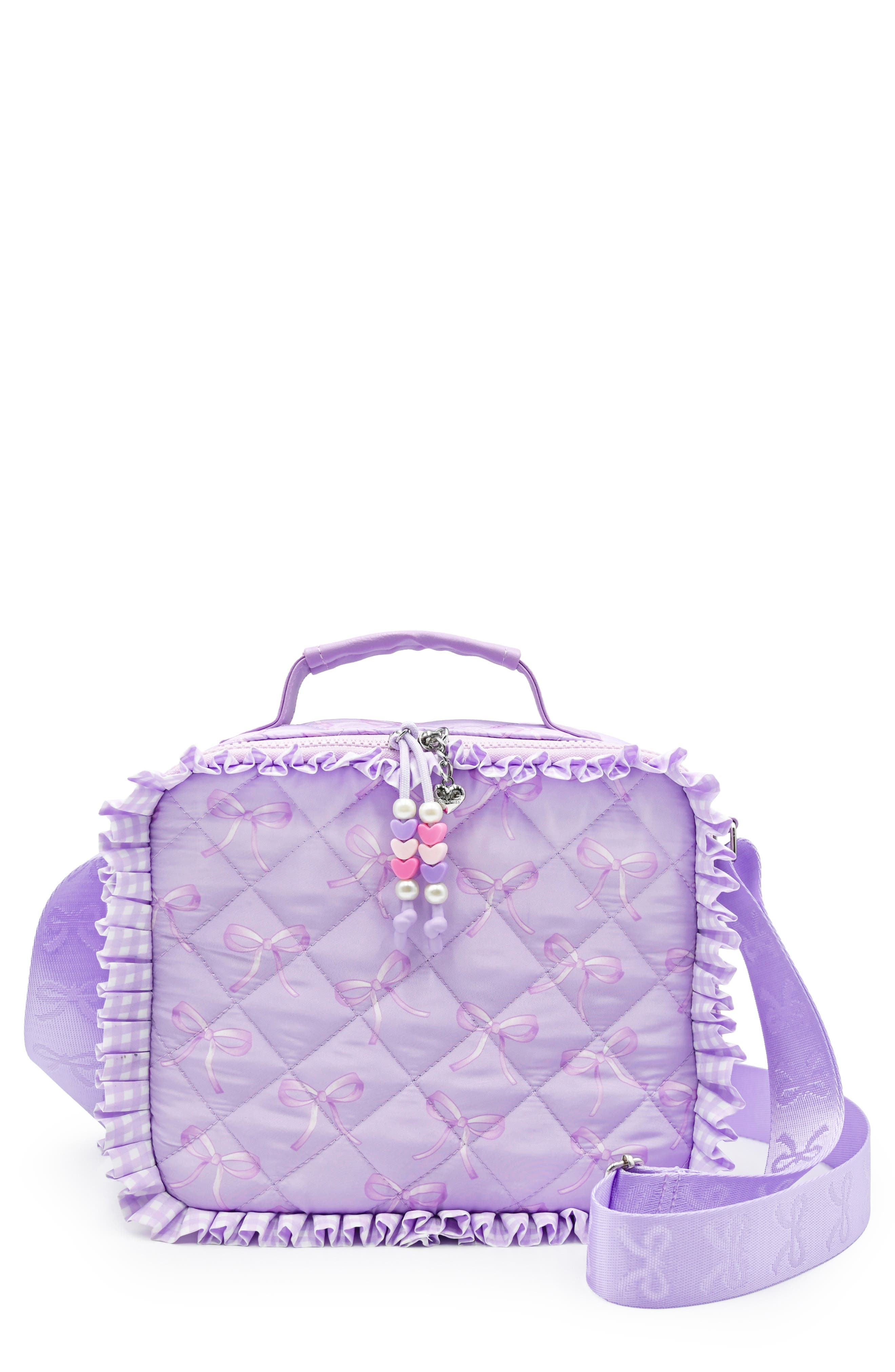 Kids' Bow Quilted Lunch Bag