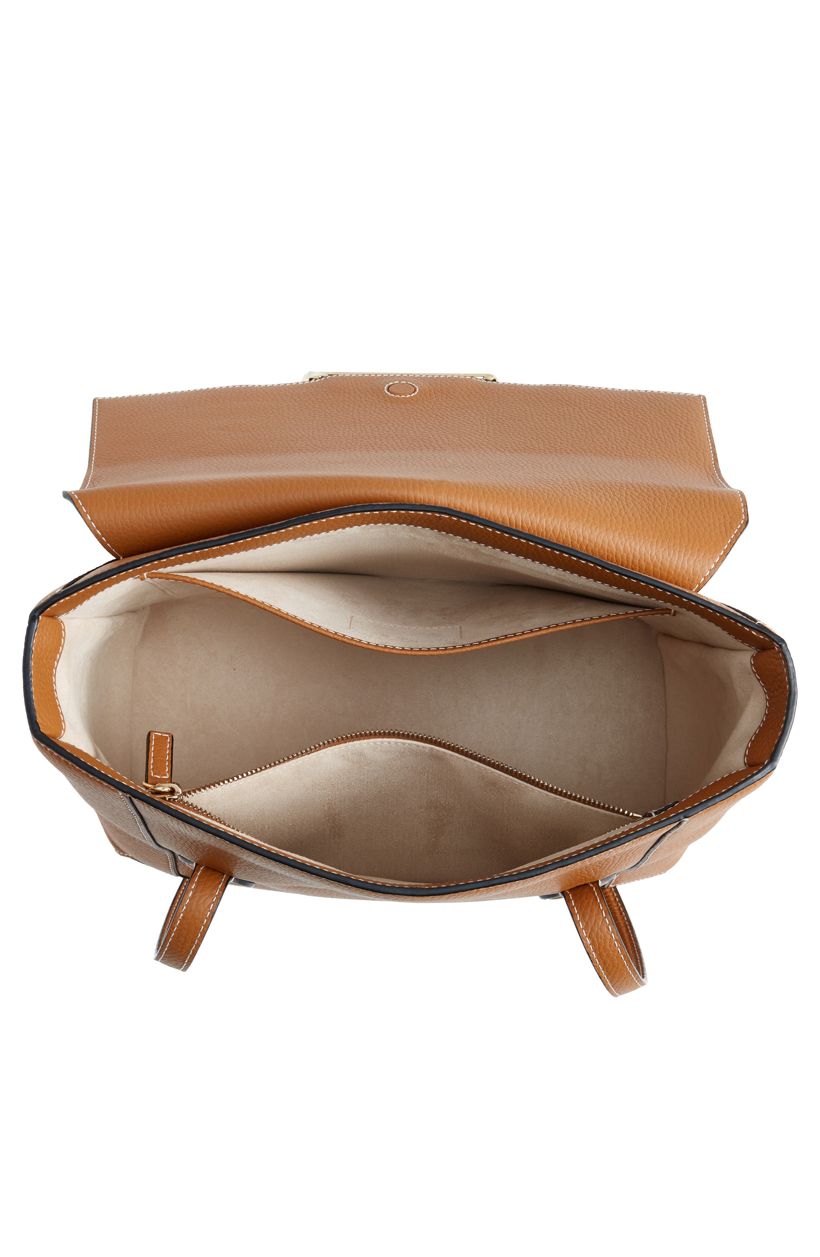 Mosaic Leather Tote, Alternate, color, TAN/ VANILLA