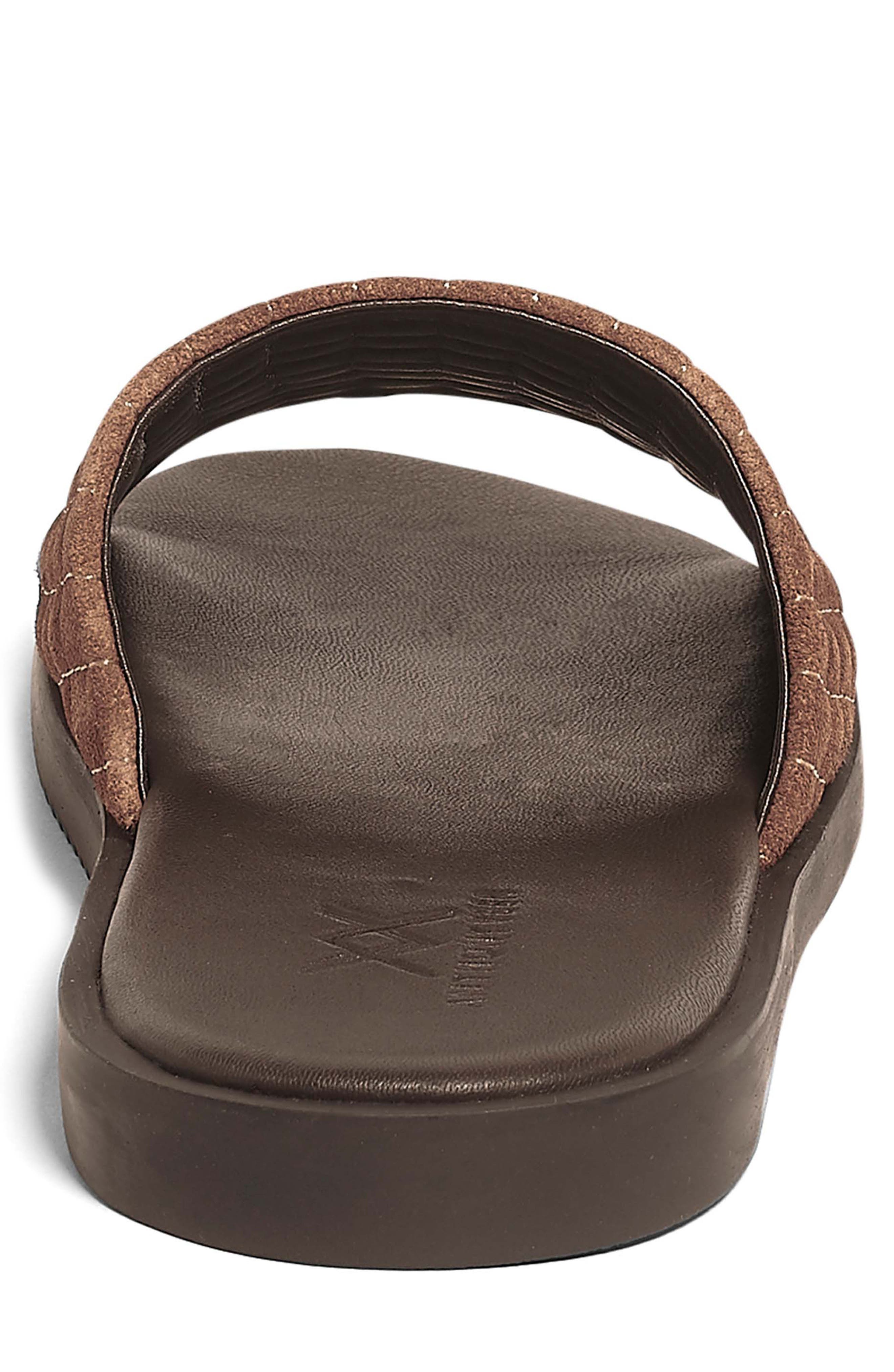 Miami Slide Sandal, Alternate, color, BROWN