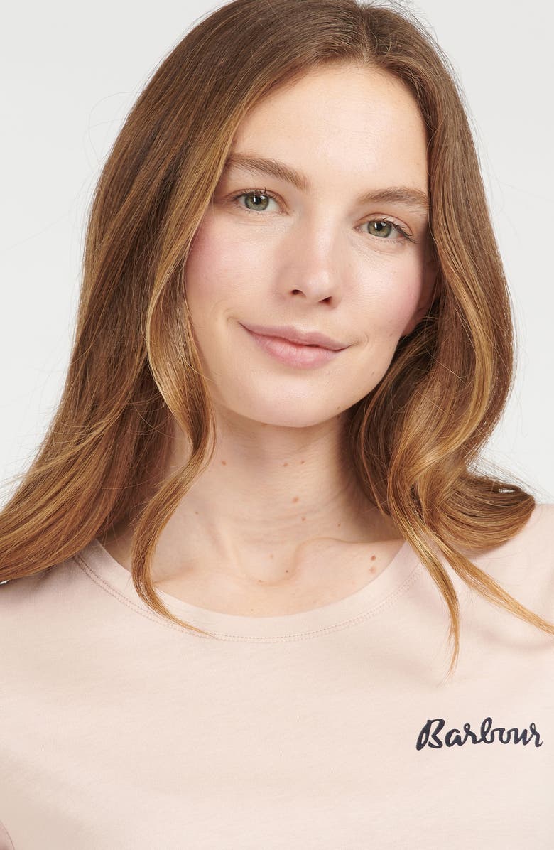 Barbour Edie Logo Print Lounge T-Shirt, Alternate, color,