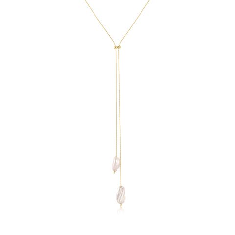 Elliatt Pearl Lariat Necklace