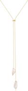 Set & Stones Elliatt Pearl Lariat Necklace