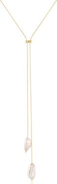 Set & Stones Elliatt Pearl Lariat Necklace