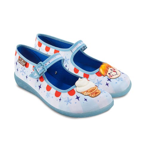 Frost Swirl Mary Jane Flat