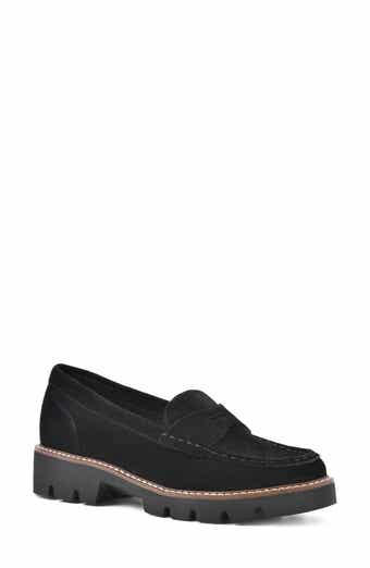 White Mountain Footwear Gunner Lug Sole Platform Loafer - Wide Width