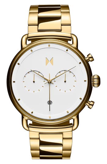 Mvmt Watches Blacktop Bracelet Watch, 47mm In Apollo Gold