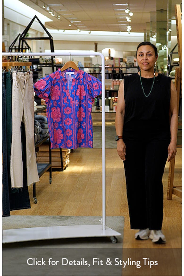Bethel Floral Keni Cotton Split Neck Top video