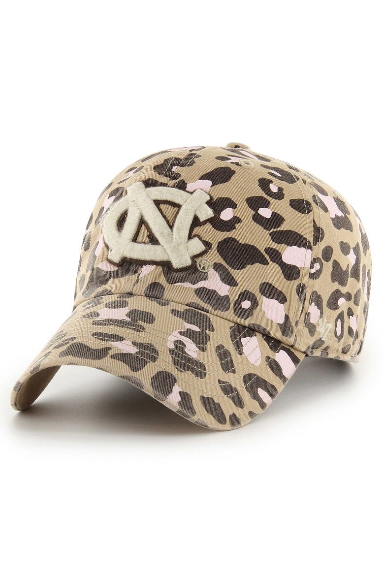 Women's '47 Khaki North Carolina Tar Heels Bagheera Clean Up Adjustable Hat, Main, color, Khaki