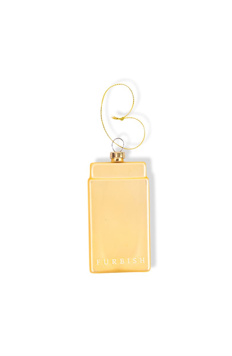 Furbish Matchbook Ornament - Houston, Alternate, color, Yellow