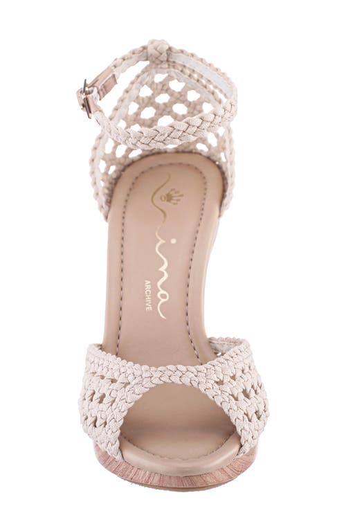 Nina Avenue Ankle Strap Sandal In Chino