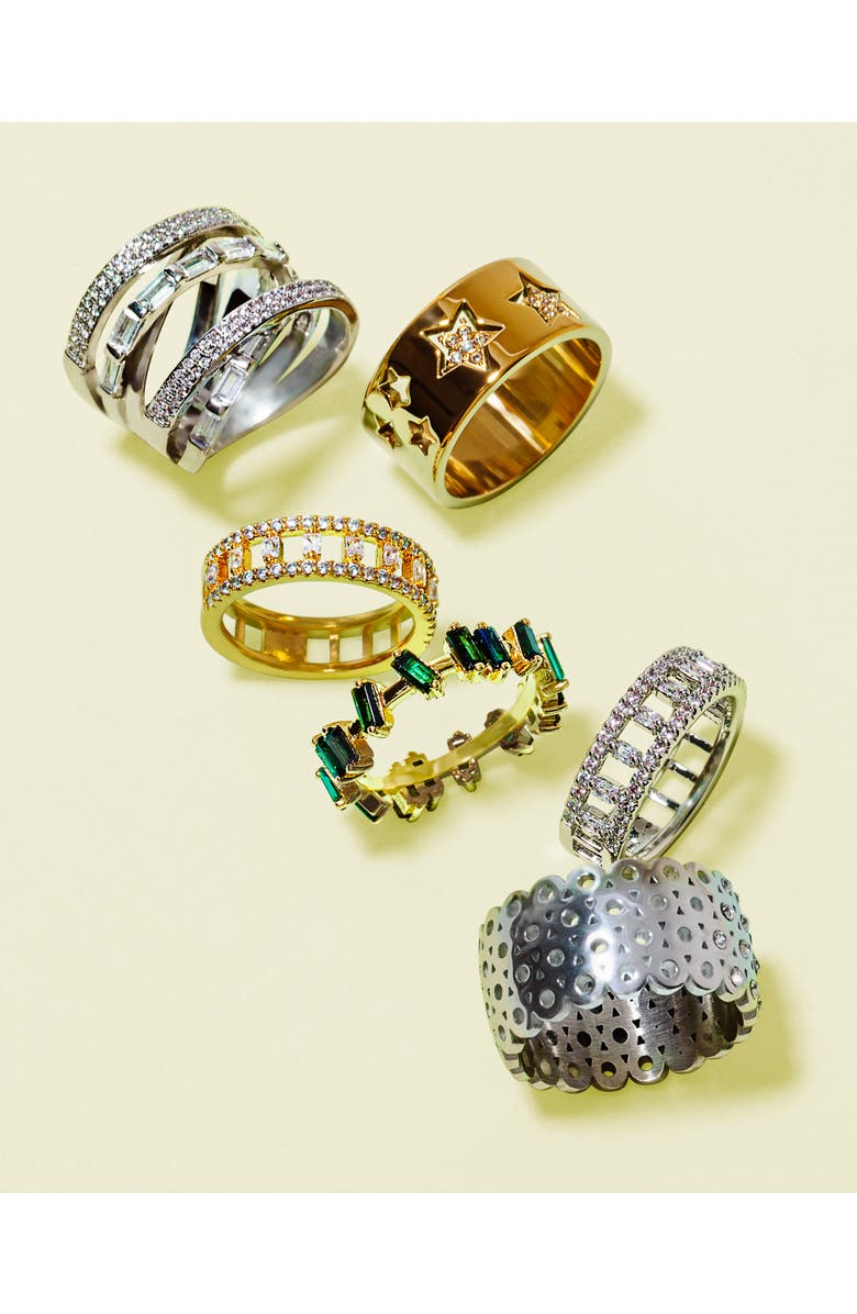 Mazin Jewels Diana Ring, Alternate, color, Silver