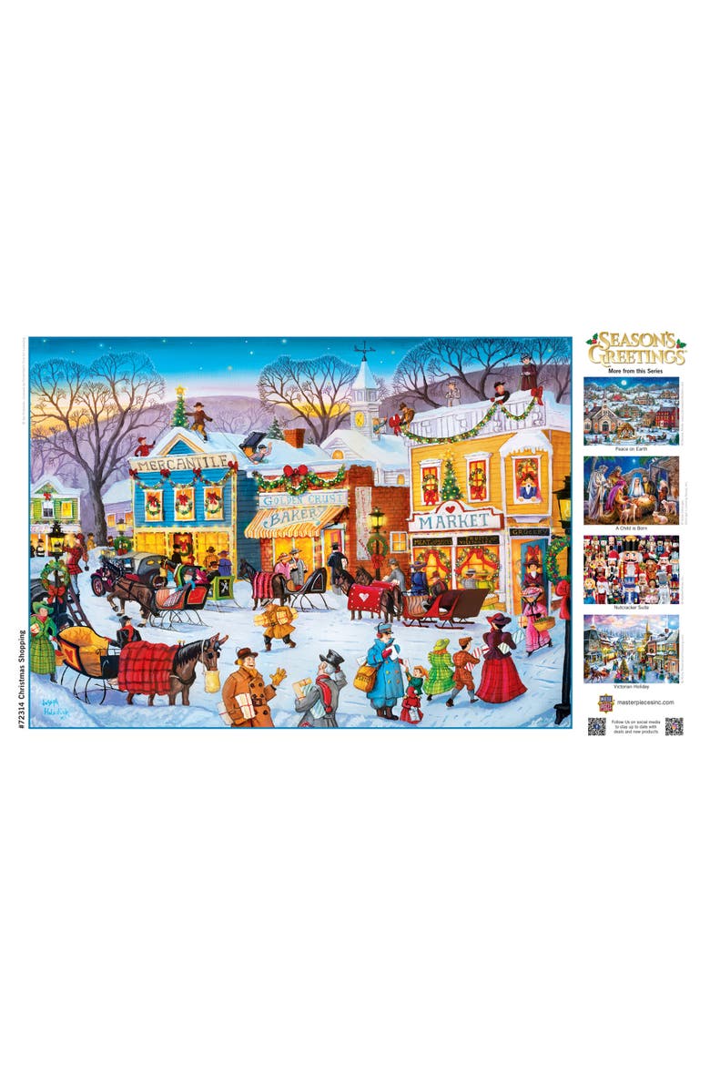 Christmas Shopping 1000 Piece Puzzle, Alternate, color, Multicolor
