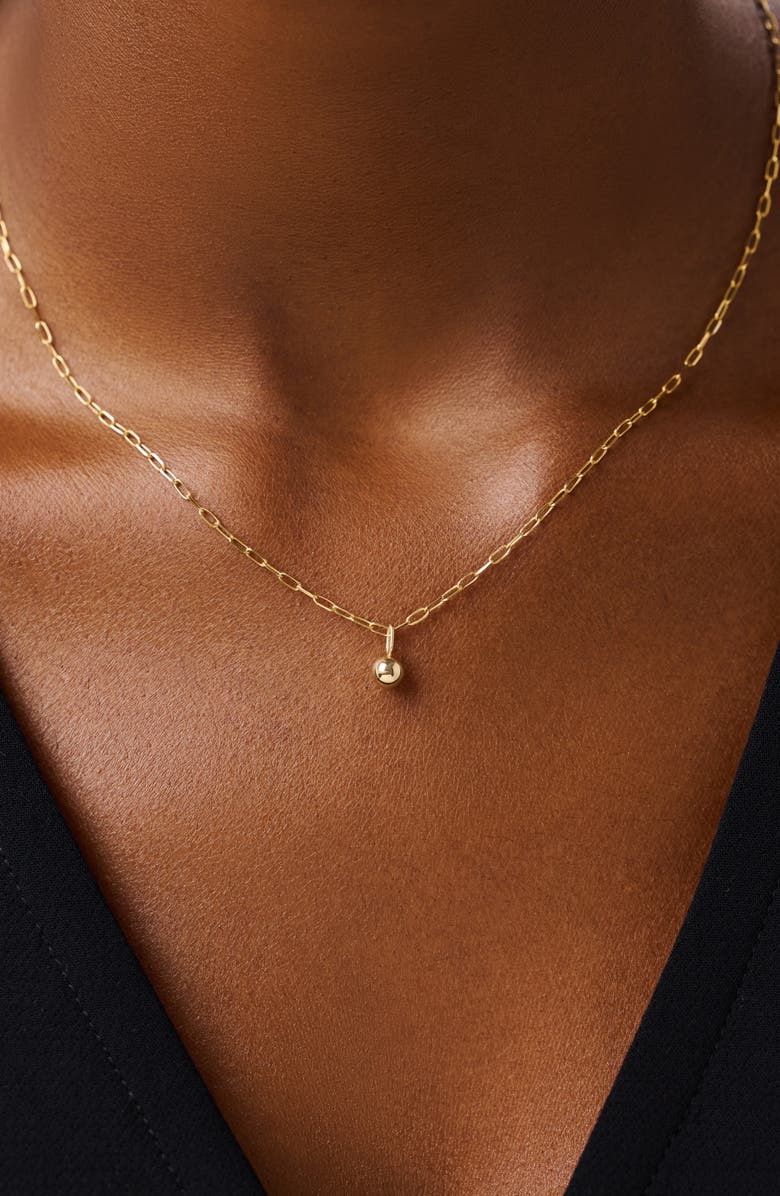 Ana Luisa Gold Pendant Necklace - Sphere Charm Necklace, Alternate, color, 