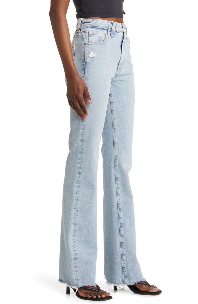 AG Alexxis Raw Hem High Waist Bootcut Jeans, Alternate, color, Windswept