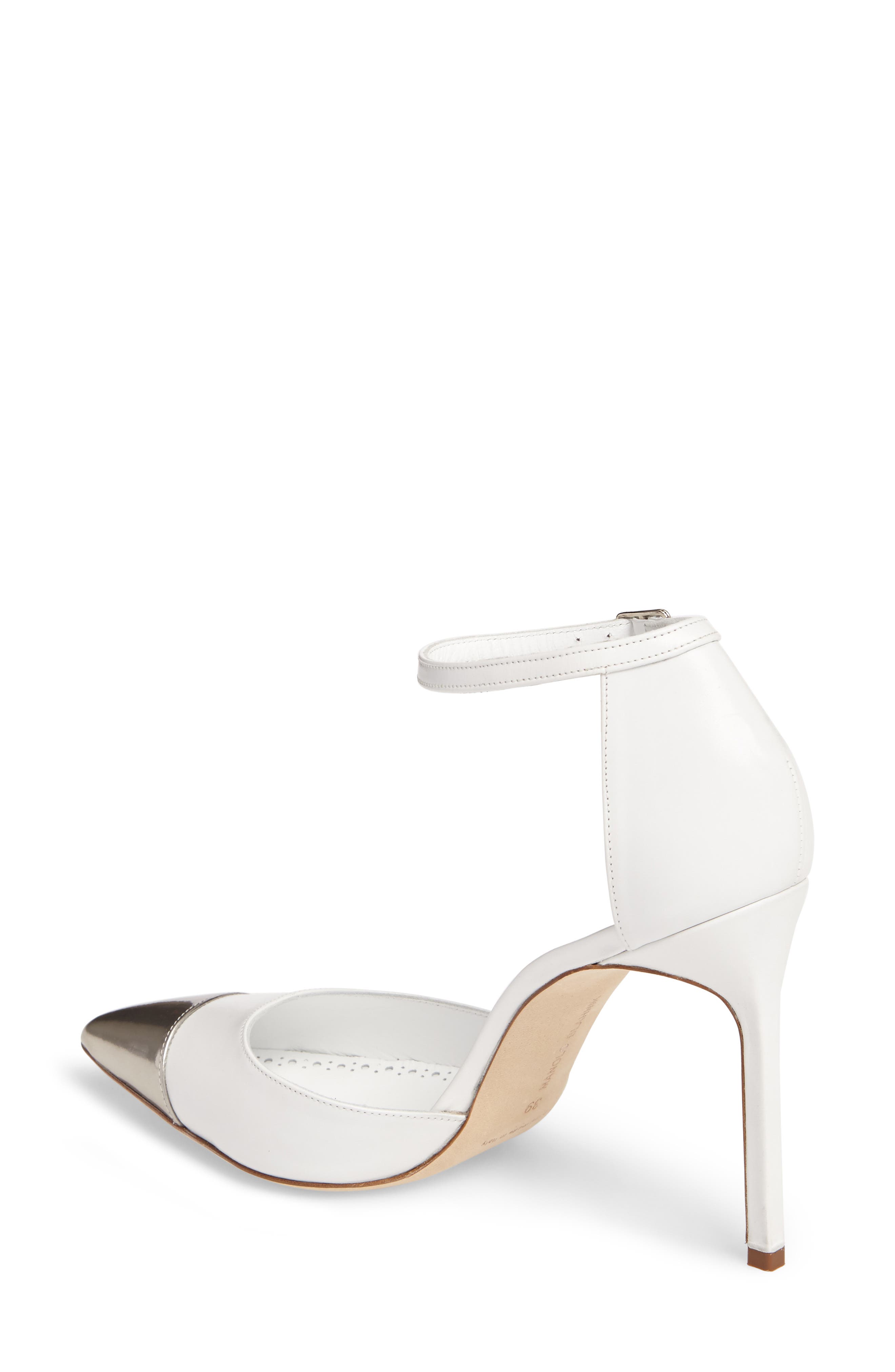 Trova Cap Toe Pump, Alternate, color, WHITE