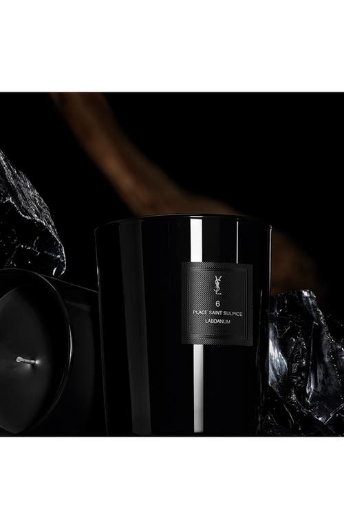 Saint Laurent Yves  6 Place Saint Sulpice Candle In Black