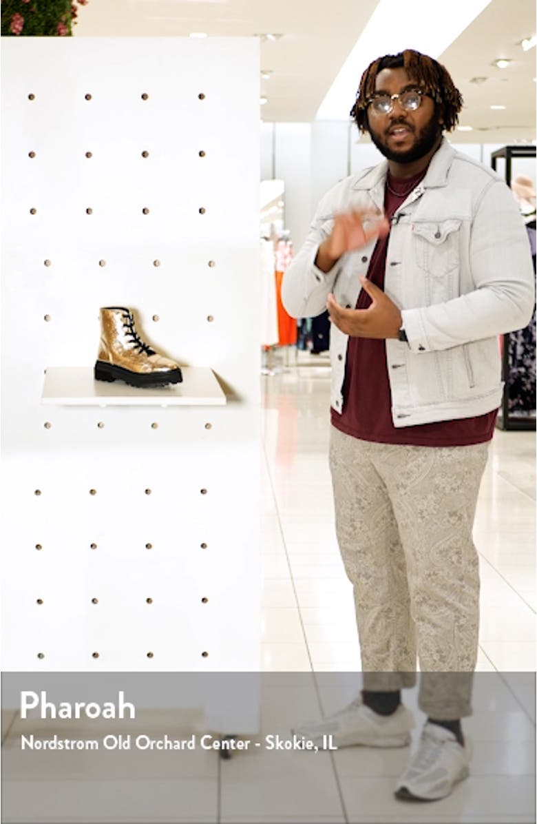 Maylova Lug Sole Lace-Up Bootie, sales video thumbnail