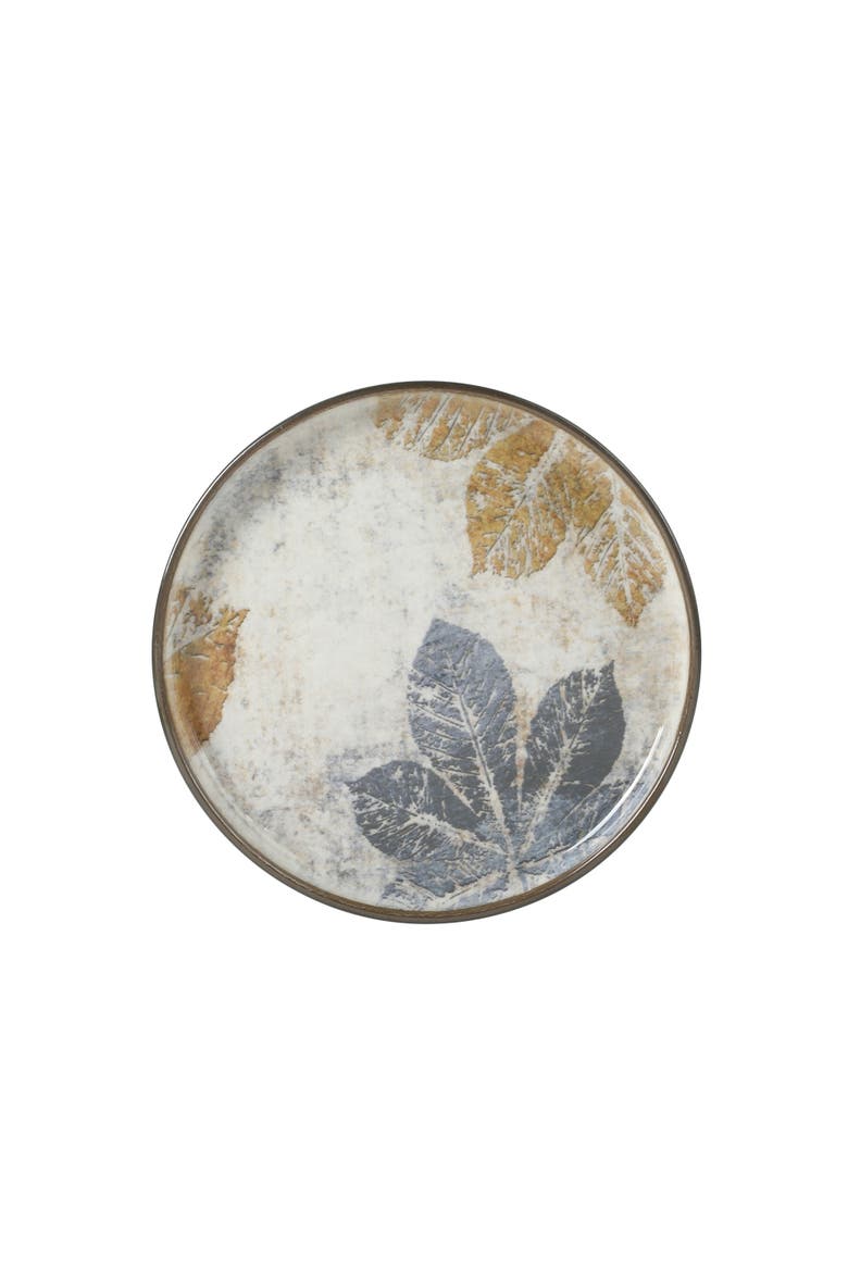 Chantilly Hill Porcelain Dinnerware Set, Round Plates & Bowls, Multicolor Leaf Design, Alternate, color, Multicolors