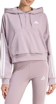 adidas Essentials 3-Stripe Quarter Zip Sweatshirt