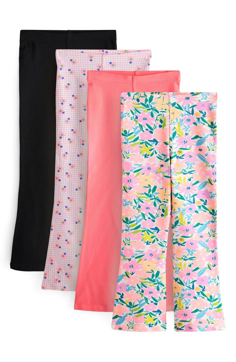NEXT Kids' 4-Pack Assorted Flare Leggings, Main, color, Pink Assorted