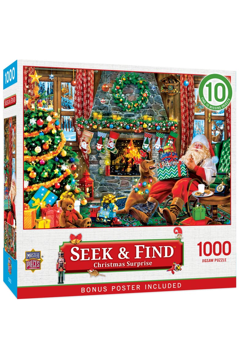 Christmas Surprise 1000 Piece Puzzle, Main, color, Multicolor