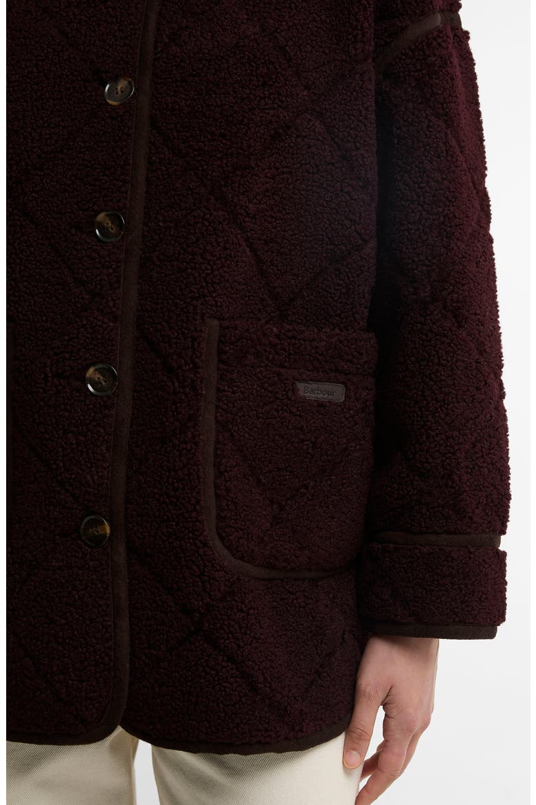 Maplewood Quilted Fleece Jacket, Alternate, color, FIG/ GANACHE