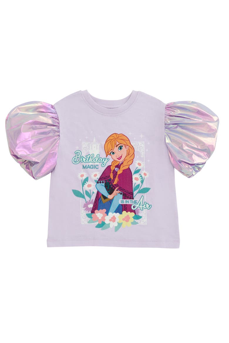 Frozen Birthday Graphic T-Shirt, Main, color, Anna Lavender