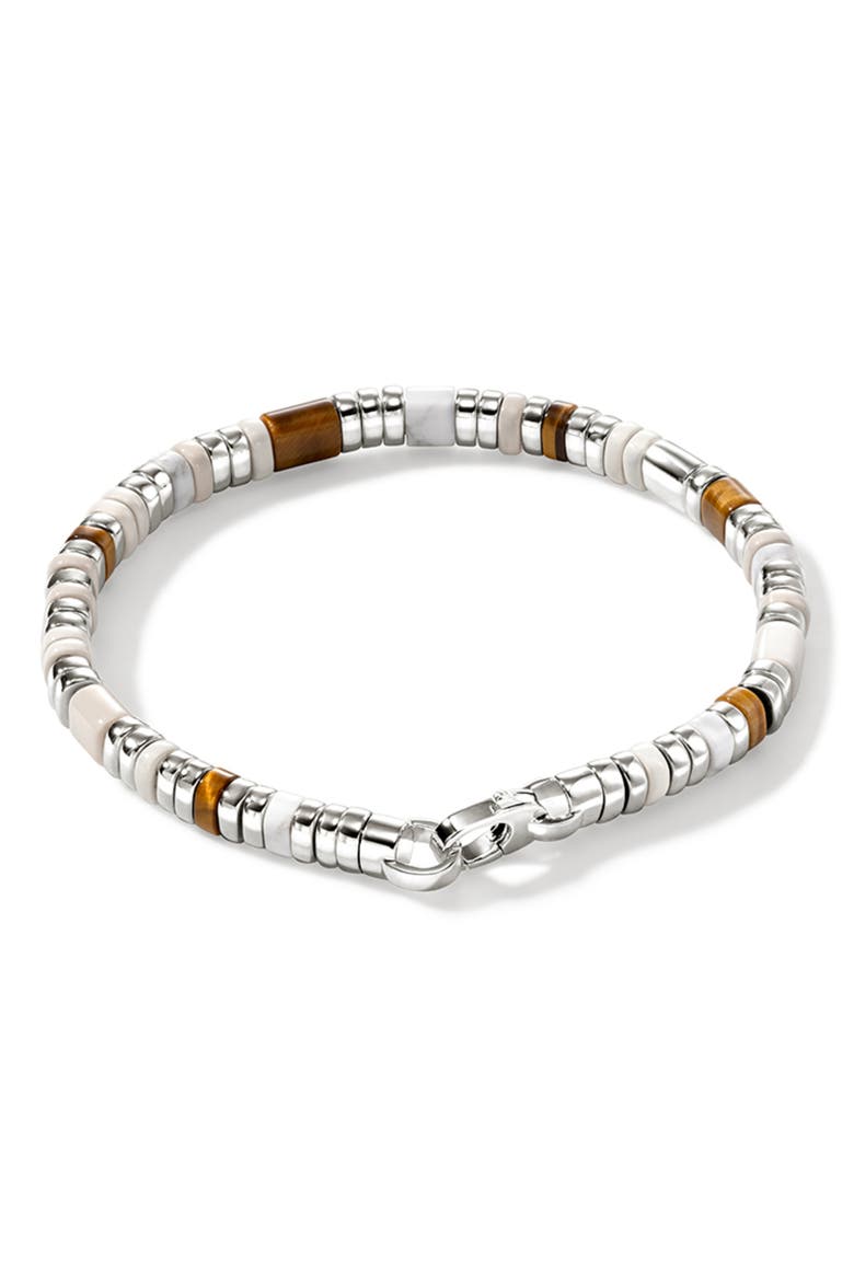Colorblock Sterling Silver Bracelet, Alternate, color, BROWN