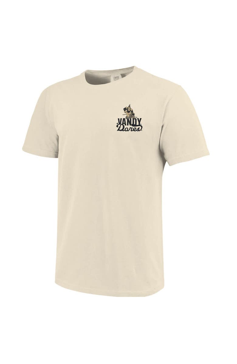 IMAGE ONE Men's Cream Vanderbilt Commodores Comfort Colors Mascot Overlay T-Shirt, Alternate, color, 