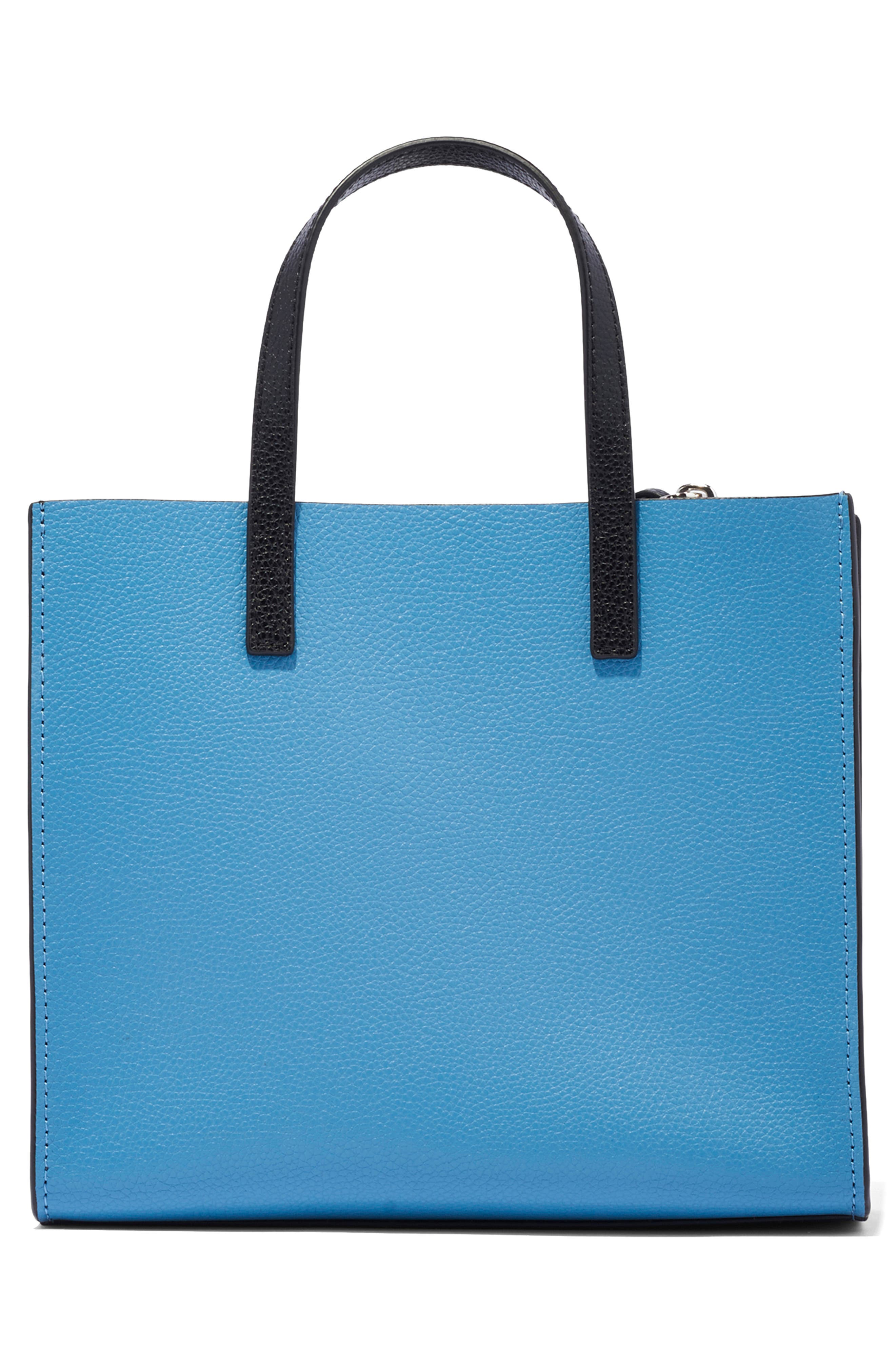 Mini Grind Colorblock Leather Tote Bag, Alternate, color, BLUE HEAVEN MULTI