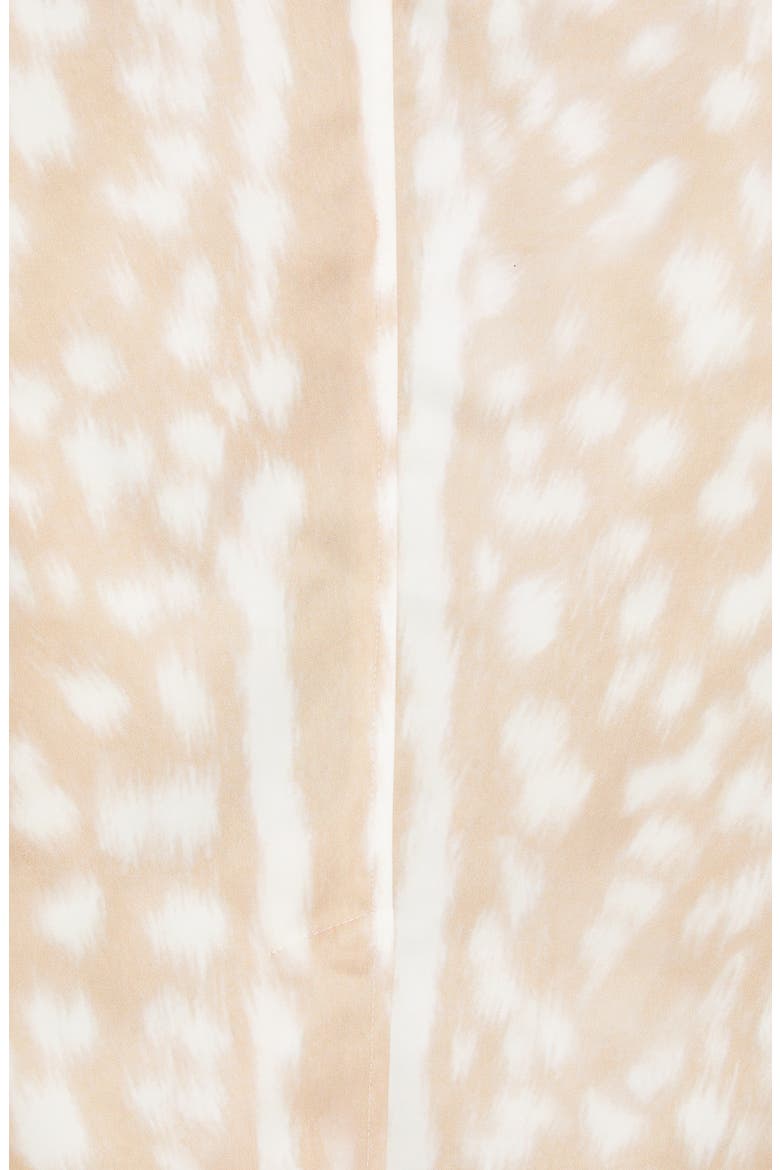 Brunstane Deer Print Nylon Car Coat, Alternate, color, SOFT FAWN