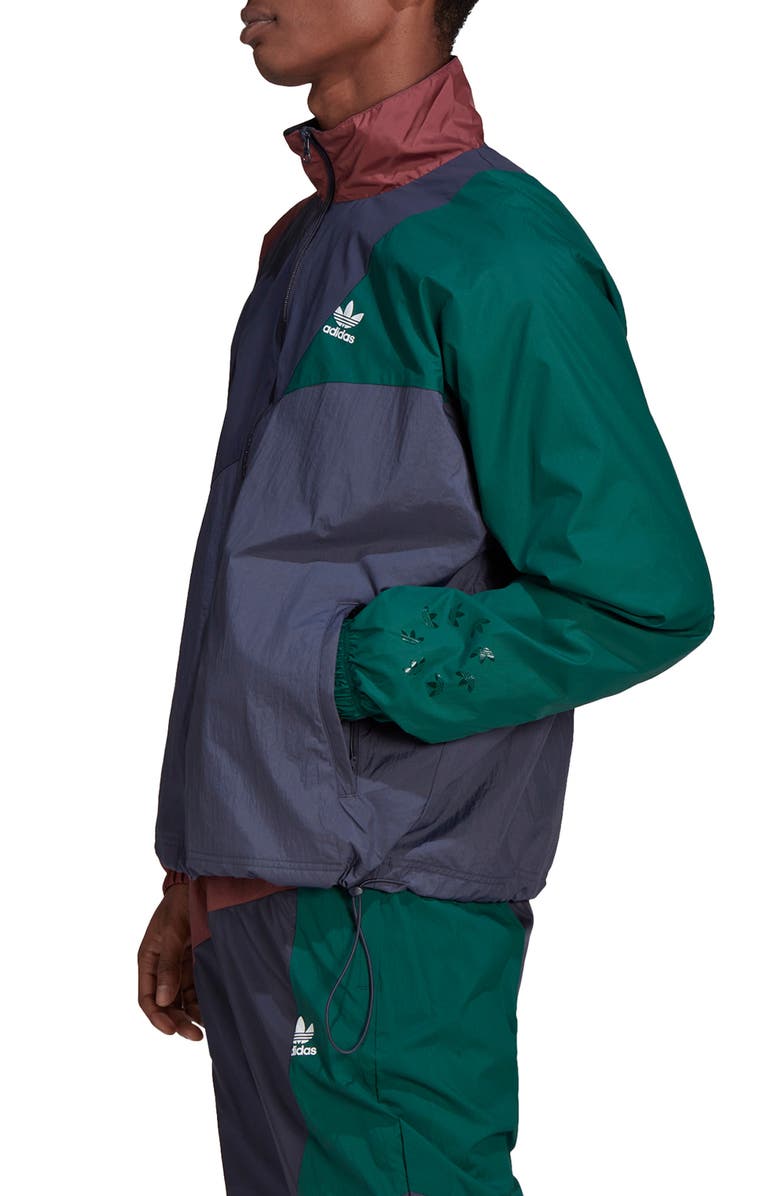 adidas Originals Colorblock Stand Collar Track Jacket, Alternate, color, 